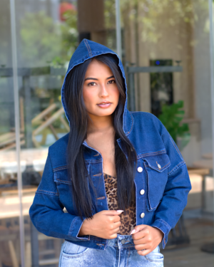 Chaqueta Cargo Azul Medio