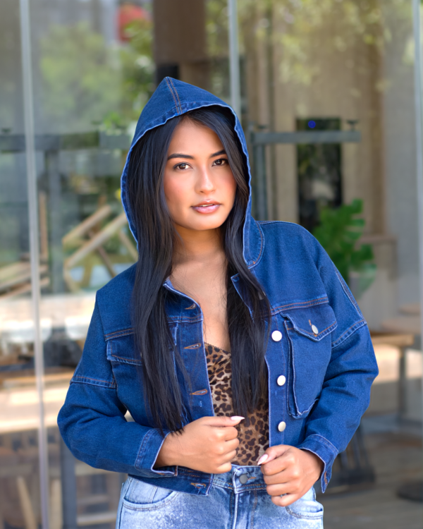 Chaqueta Cargo Azul Medio