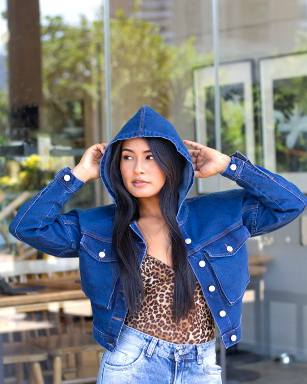 Chaqueta Cargo Azul Medio