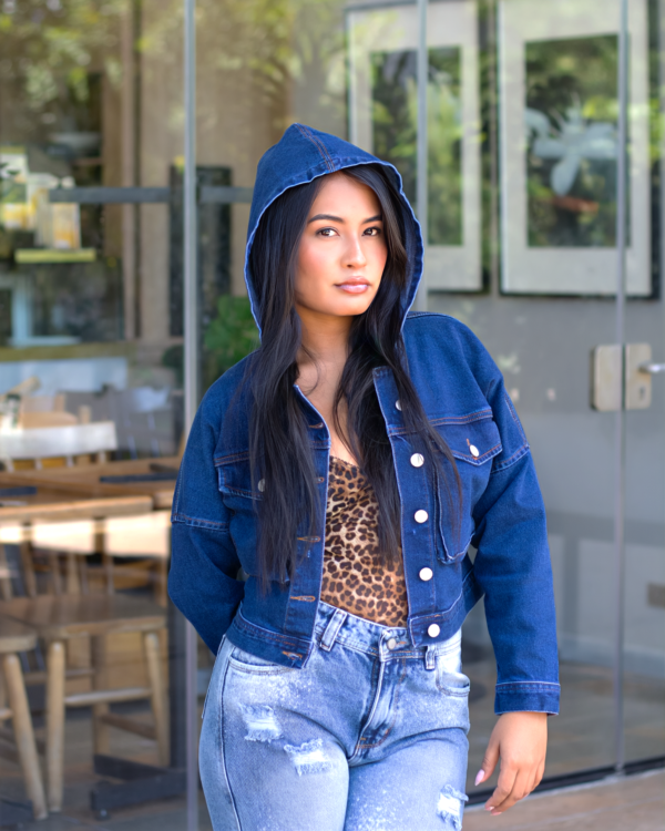 Chaqueta Cargo Azul Medio