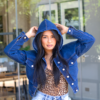 Chaqueta Cargo Azul Medio