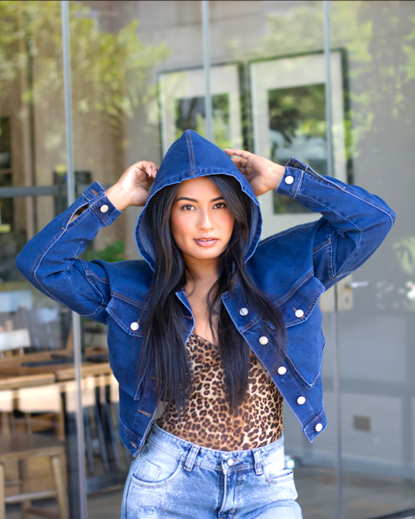 Chaqueta Cargo Azul Medio