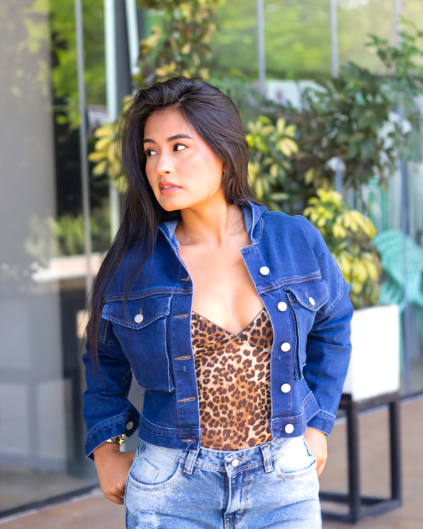 Chaqueta Cargo Azul Medio