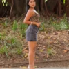 Falda Corta Gris 4 Falda DF Gris