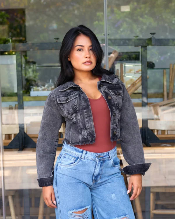 Chaqueta Torera Gris