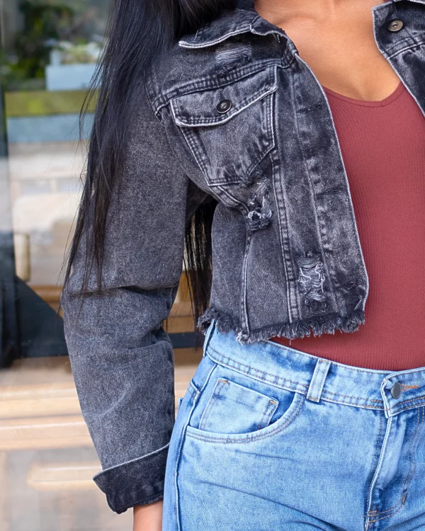 Chaqueta Torera Gris